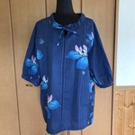 浴衣反物リメイク＊ラグラン袖ブラウス