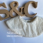 【sale!!】刺繍　lace  bib