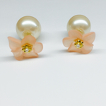 2way flower(O)パールキャッチ*ピアス