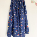 ＊pleasant voyage♪マキシティアードスカート(navy)＊