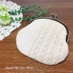 *和紅茶染*ふつうのがまぐち(若草)