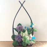 紫陽花と露草