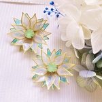 1輪の夏アクセサリー/ニゲラのピアス＆イヤリング
