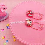 毎日がハッピーになりますように☆彡　コロンとかわいい　レトロアニマル　お守りヘアゴム　2個セット ［送料無料］