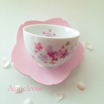 さくら咲く ♡  春の茶托付きお湯呑み