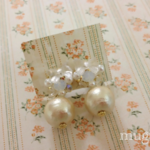 【再販】リボンとパールのピアス
