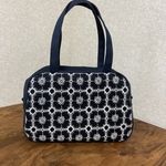 お客様専用ご購入ページ✳︎ミナペルホネン ハンドメイド✳︎ラウンド型バッグ　anemone ダークネイビー