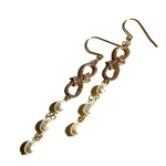 バロックパール　ライスのピアス／イヤリング　アレルギー対応ピアス　夏