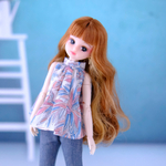 リカちゃん服＊ホルターネックブラウス(ペイズリー)＊ブライス