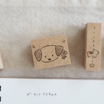2.5cm×3cm  大きめ 犬さんのお顔はんこ