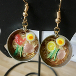 ミニチュア 冷麺のピアス