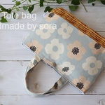 《バッグインバッグ トートバッグ ライトブルー》