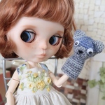 ＊063003＊ゆびニャーとリボン刺繍コーデ＊5点セット＊ブライスアウトフィット＊