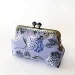 リバティ&ウィリアムモリス　紫陽花がま口ポーチ