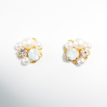ふんわりブルーピアス／イヤリング
