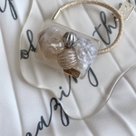 beige square nuance design hair tie(ヘアゴム )