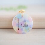 【 名入れ 】 楽器 吹奏楽 ☆ インクアート風デザイン ネームプレート キーホルダー ストラップ ☆ プレゼント プチギフト などに☆