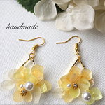 ユラユラ紫陽花ピアス♡ノンホール