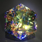 【導きの聖石 アルクトゥルス】　宝石型カットオブジェ(2206F)　（6画 3L特大サイズ）