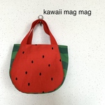 【kunifumi様オーダー品】スイカミニトートバッグ