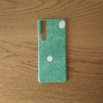 *受注製作*ミナペルホネン*skum*グリーン*mina perhonen*iPhoneケース*iPhoneカバー*スマホケース*スマホカバー