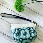 ミナペルホネン　anemone mint ぷっくりポーチ