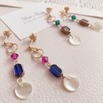  【ethnic】ピアス/イヤリング（ pink or green）