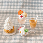 sale＊1セットのみ＊フルーツandクリームたっぷりスペシャルスイーツセット＊クリームソーダ＊パンケーキ🥞＊ソフトクリームサンデー＊カフェオレ