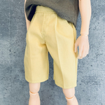 六分の一男子図鑑サイズ＊ハーフパンツ　イエロー