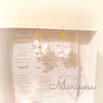 お花パールピアス&イヤリング