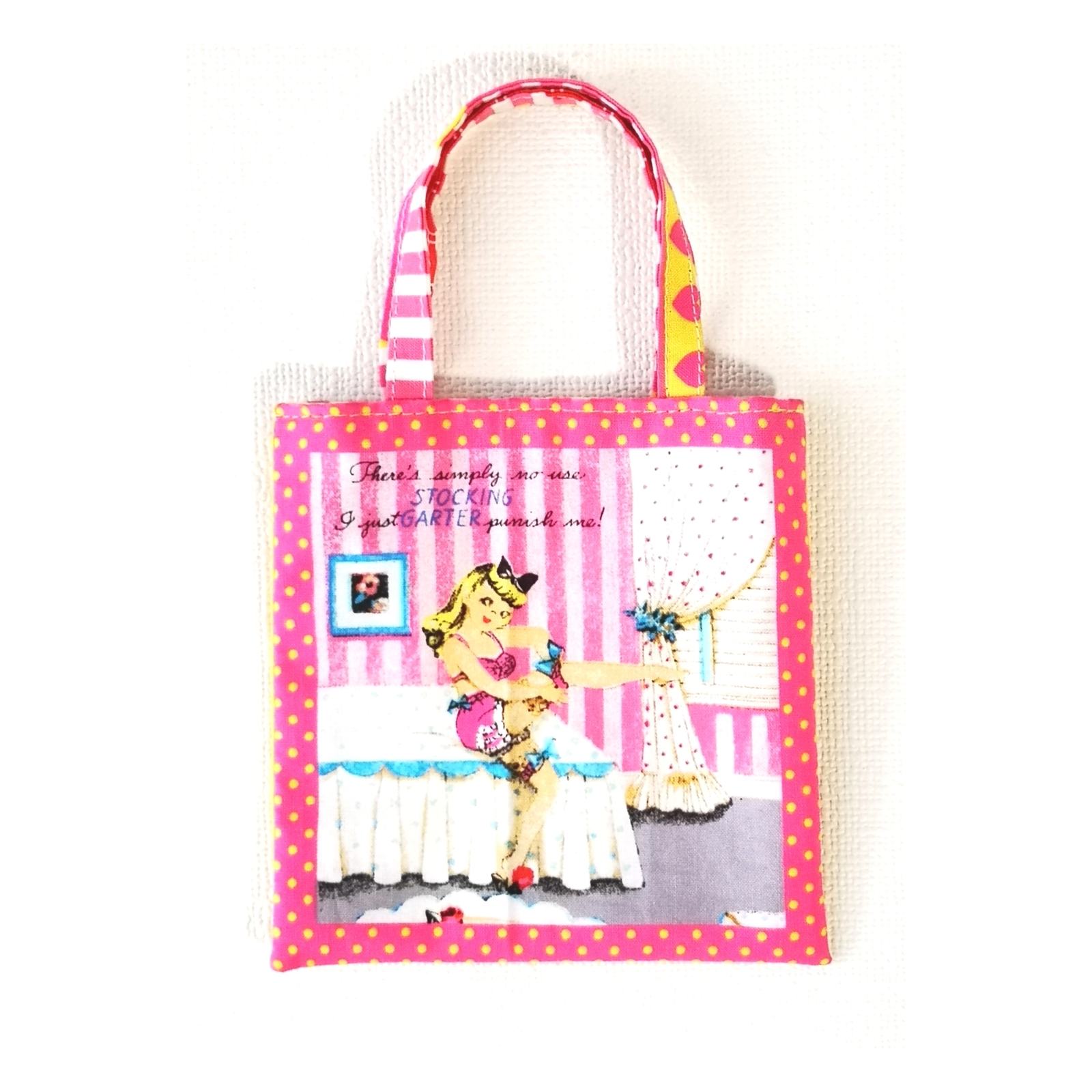 リボン付きトートバッグ⭐︎ハンドメイド pink trick トートバッグ レディース 大きめ 布 a4 おしゃれ 撥