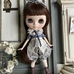 2102 moment Blue ロンパース Blythe ブライス アウトフィット 洋服