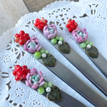 オーダー❤️クレイ多肉ピンセット♡多肉寄せ植え♪ネイル♪つまみ細工♪防水　1本