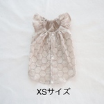 [犬服] XSサイズ 完成品 チワワ　　　　　　　　　　　サークルレース キャミソール ワンピース 背中開き バックオープン