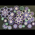 ペーパークラフト お花 水引 (花菖蒲) 28個