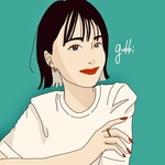 ビビット原色系似顔絵アイコン画像｜SNSで使用可能