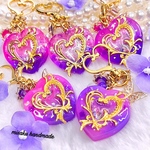 【ハートころん＊紫陽花シェイカーキーホルダー】レジン