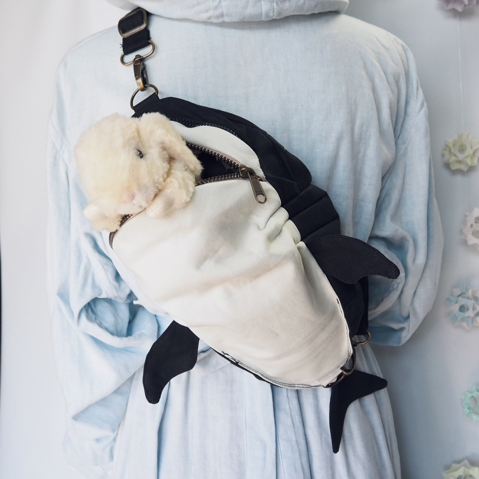 倉敷帆布　ホオジロザメ　ボディバッグ 帆布 帆布生地 ボディーバック ワンショルダーバッグ 倉敷帆布