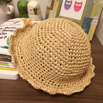 麦わら帽子   フリル  