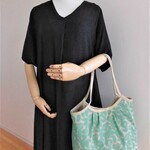 SALE!＊送料込み＊北欧風花柄の大きなグラニーバッグ