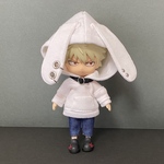 うさ耳パーカーlarge【ホワイト】