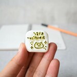 もうすぐおわりだニャー！ノートの終わりを知らせる助っ人はんこ：meganehanko