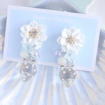 クリアいちご♡フラワーピアス/イヤリング
