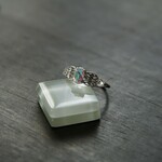 ミスティックトパーズ（ホワイト）　レースバンドＣＺリング　SILVER925
