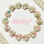 【選べるストーン色】Hidy*パールビジューピアス★*