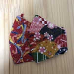 【再販】N92 大人用立体マスク　和風　和柄   花柄　市松模様　桜　×   チェック　ハンドメイド布マスク