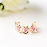 flower petals Pinky ring <ピンク> 【サイズフリー】No.107