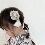 まんまるぶーけS green purple ドライフラワー髪飾り　ヘアクリップ　結婚式　リングガール　フラワーガール　浴衣　七五三　被布　発表会　入園式　入学式　髪飾り　ヘアクリップ　七五三髪飾り