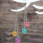 新作❤️粒チェーンヨーヨーピアス/イヤリング