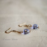 *p様オーダー*【Vintage】アレキサンドライト☆カラーチェンジピアス*14kgf*（イヤリング）